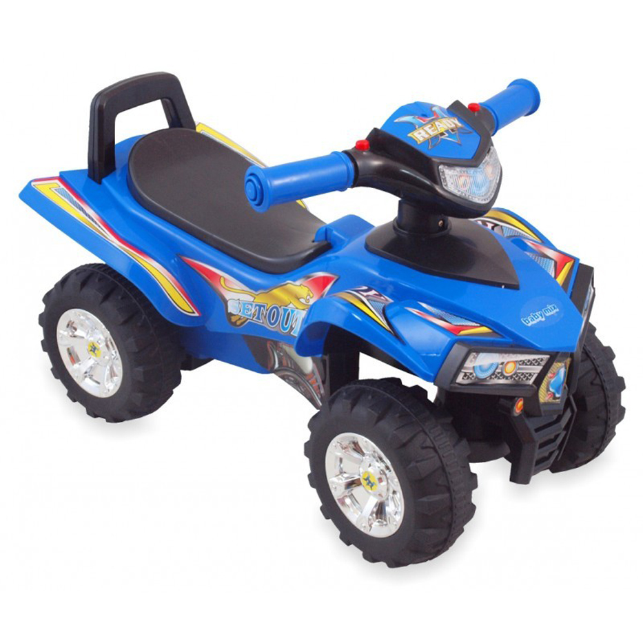 Детская синяя каталка Super ATV со звуковыми эффектами  